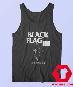 Black Flag My Rules Punk Band Tank Top