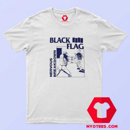 Black Flag Nervous Breakdown Rock Band T Shirt