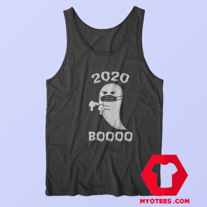 Boo Ghost Mask Funny Halloween Tank Top