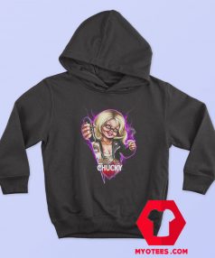 Childs Play Neon Chucky and Tiffany Hoodie