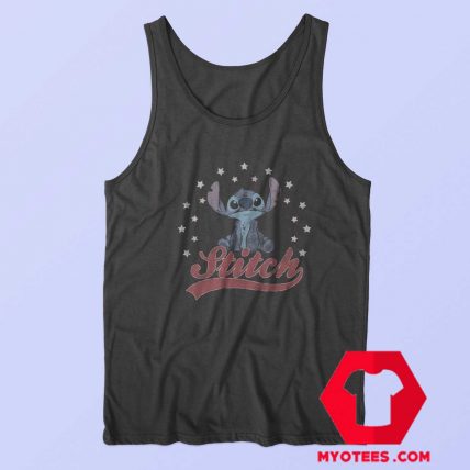 Cute Disney Lilo Stitch Star Banner Tank Top