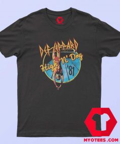 Def Leppard 1981 Album Rock Tour T Shirt