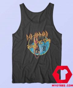 Def Leppard 1981 Album Rock Tour Tank Top