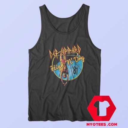 Def Leppard 1981 Album Rock Tour Tank Top