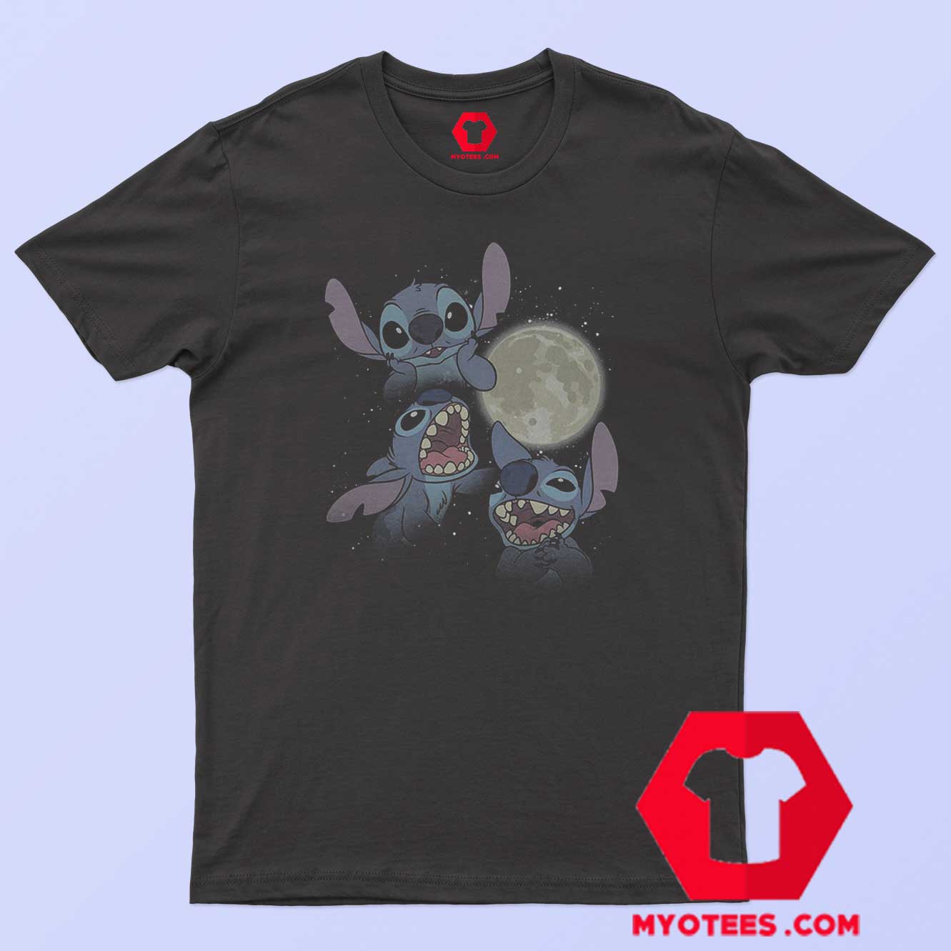Disney Lilo Full Moon Three Stitch T-Shirt | myotees.com