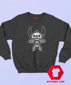 Disney Stitch Halloween Skeleton Cute Sweatshirt