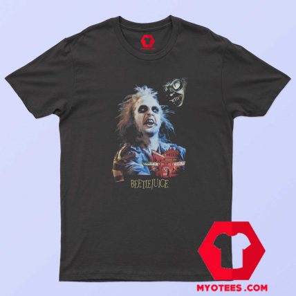 Halloween Beetlejuice Portrait Collage T Shirt