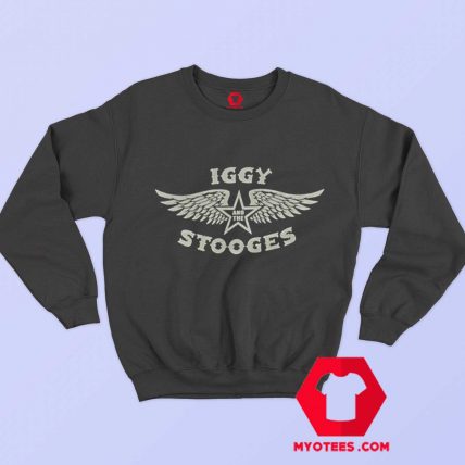 Iggy Pop The Stooges Wings Logo Sweatshirt