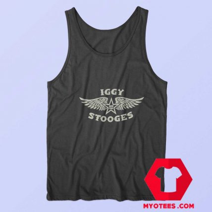 Iggy Pop The Stooges Wings Logo Tank Top