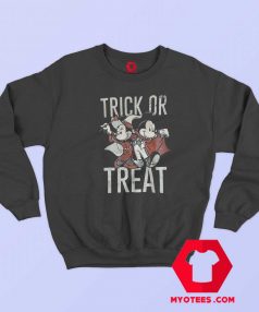 Mickey And Minnie Trick or Treat Halloween Sweatshirt