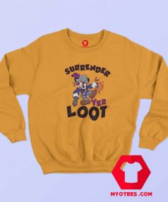 Mickey Mouse Surrender Yer Loot Halloween Sweatshirt