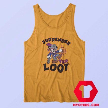 Mickey Mouse Surrender Yer Loot Halloween Tank Top