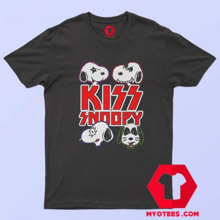 Peanuts Snoopy Kiss Rock Band 70s T Shirt