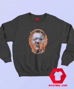 Rock Rebel Halloween Michael Myers Flames Sweatshirt