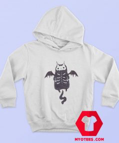 Skeleton Bat Cat Halloween Unisex Hoodie