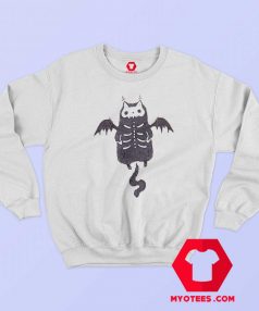 Skeleton Bat Cat Halloween Unisex Sweatshirt