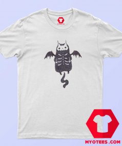 Skeleton Bat Cat Halloween Unisex T Shirt