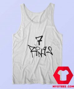 Vintage Ariana Grande 7 Rings Graphic Tank Top