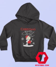 Christmas Begins With Charlie Brown Snoopy Hoodie