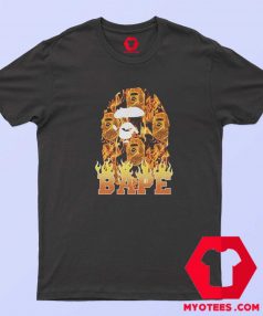 Cool Bape Ape Head Flame Unisex T Shirt