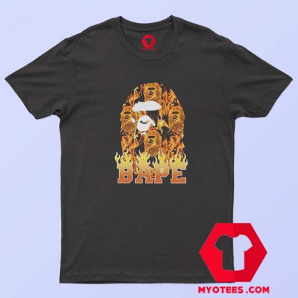 Cool Bape Ape Head Flame Unisex T Shirt