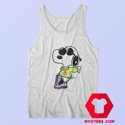 Cool Chanel Fly Snoopy Unisex Tank Top