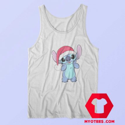 Disney Lilo Stitch Christmas Santa Hat Tank Top