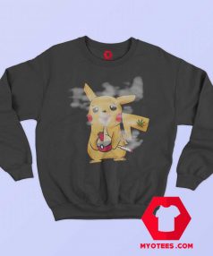 Funny Pokemon Parody Weed Smoking Sweatshirt