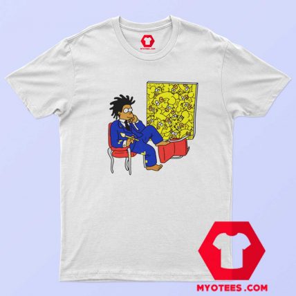 Funny Vintage Basquiat Simpson T Shirt