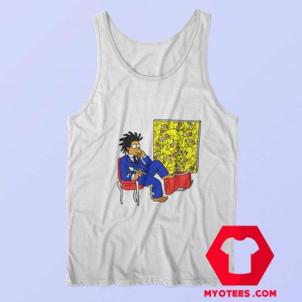 Funny Vintage Basquiat Simpson Tank Top