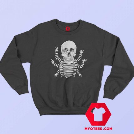 Funny Vitruvian Skull Dwarf Unisex Sweatshirt