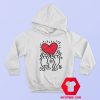 Keith Haring Holding Heart Icon Retro Hoodie