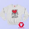 Keith Haring Holding Heart Icon Retro Sweatshirt