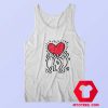 Keith Haring Holding Heart Icon Retro T Shirt