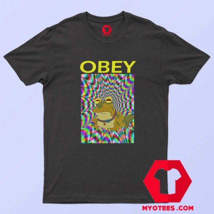 Obey The Hypnotoad Futurama logo T Shirt