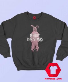 Pink Bunny Christmas Story Unisex Sweatshirt