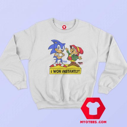 Sonic The Hedgehog I Won Instantly Sweatshirt