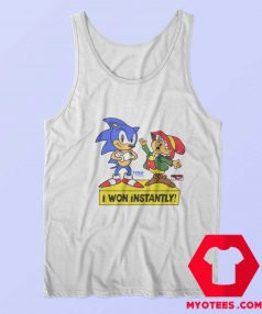 Sonic The Hedgehog I Won Instantly Tank Top
