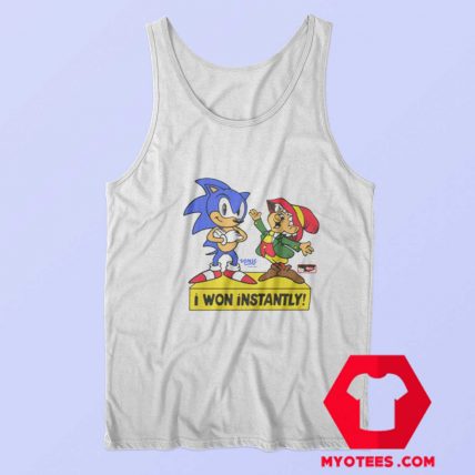 Sonic The Hedgehog I Won Instantly Tank Top