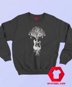 Tree Electric Bass Guitar Music Rock Sweatshirt