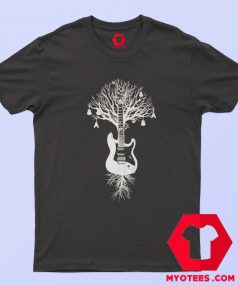 Tree Electric Bass Guitar Music Rock T Shirt