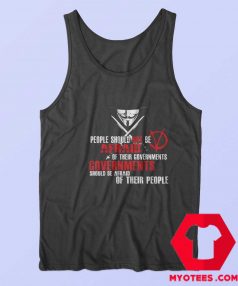 V for Vendetta Fawkes Mask Political Tank Top