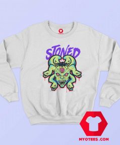 White Stoned Medusa Unisex Adult Sweatshirt