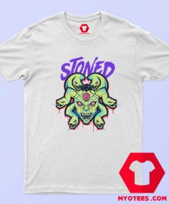 White Stoned Medusa Unisex Adult T Shirt