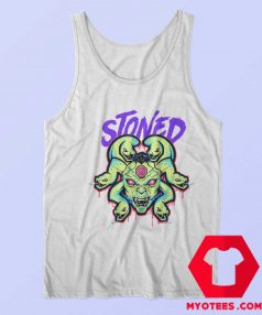 White Stoned Medusa Unisex Adult Tank Top