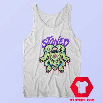 White Stoned Medusa Unisex Adult Tank Top