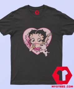 Betty Boop In Heart Shape Funny T Shirt