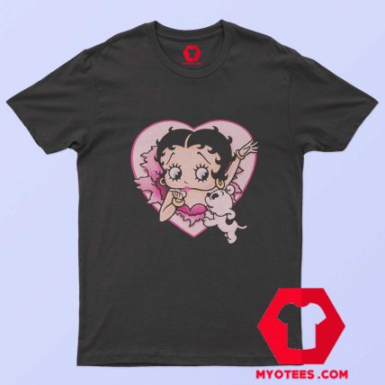 Betty Boop In Heart Shape Funny T Shirt