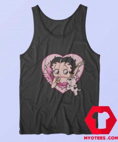 Betty Boop In Heart Shape Funny Tank Top