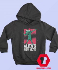 Dabbing Alien New Year Christmas Funny Hoodie